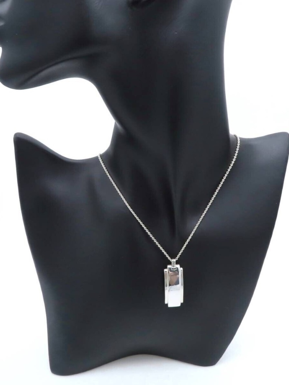 Tiffany & Co. Sterling Silver Metropolis Pendant 24" Necklace